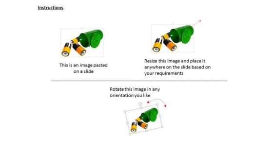 Stock Photo Conceptual Image Of Recycling Battery PowerPoint Slide