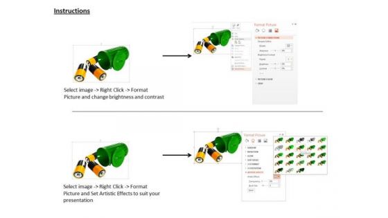Stock Photo Conceptual Image Of Recycling Battery PowerPoint Slide