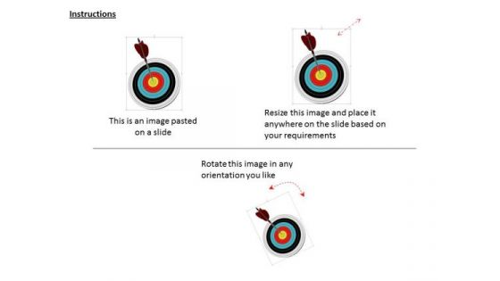 Stock Photo Conceptual Image Of Target Achievement PowerPoint Slide