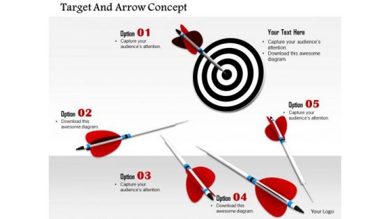 Stock Photo Conceptual Image Of Target Success Pwerpoint Slide