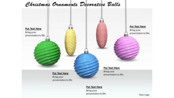 Stock Photo Creative Marketing Concepts Christmas Ornaments Decorative Balls Business Images