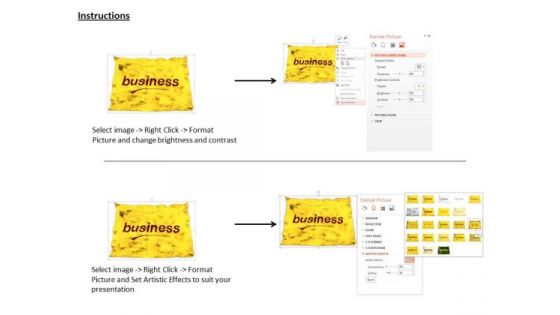 Stock Photo Crumpled Paper With Business Word PowerPoint Slide