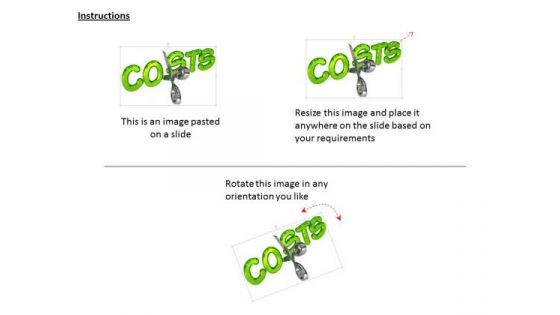 Stock Photo Cutting Costs Concept Price PowerPoint Slide