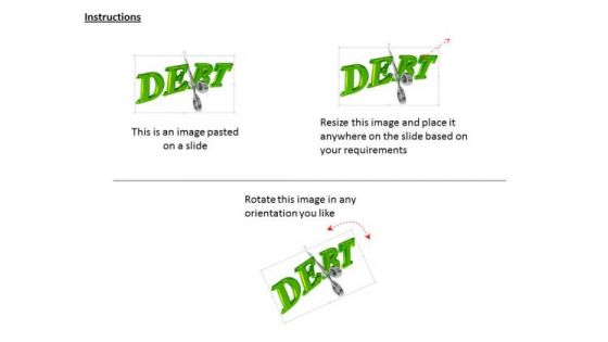 Stock Photo Debt Cutting Concept Scissors PowerPoint Slide
