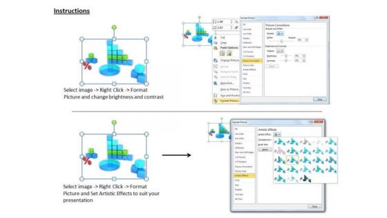 Stock Photo Design For Graphical Representations Of Data PowerPoint Slide