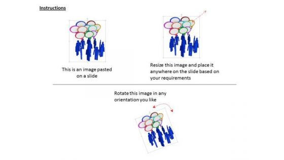 Stock Photo Design Of Group Communication PowerPoint Slide