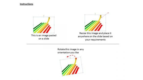 Stock Photo Developing Business Strategy One Arrow Moving Upwards Stock Images