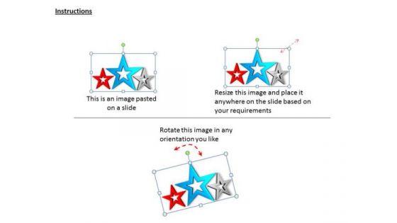 Stock Photo Developing Business Strategy Three Different Stars Graphic Images Photos