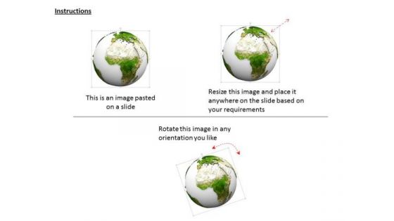 Stock Photo Earth Globe Design For Geography PowerPoint Slide