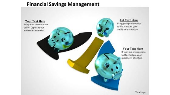 Stock Photo Financial Savings Management PowerPoint Template