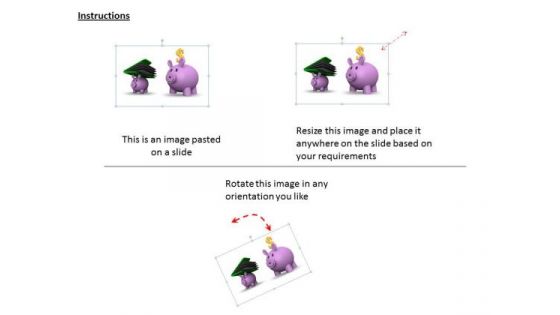Stock Photo Follow The Concept Of Savings PowerPoint Template