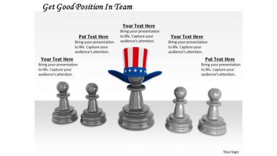 Stock Photo Get Good Position In Team PowerPoint Template