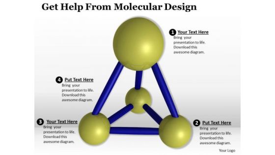 Stock Photo Get Help From Molecular Design PowerPoint Template