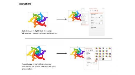 Stock Photo Global Help Concept PowerPoint Slide