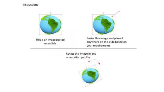 Stock Photo Globe Showing Map For Geography PowerPoint Slide