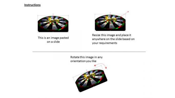 Stock Photo Glossy Yellow Dices On Roulette PowerPoint Slide