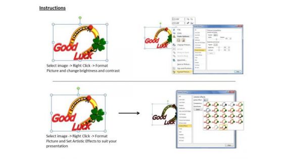 Stock Photo Good Luck PowerPoint Template