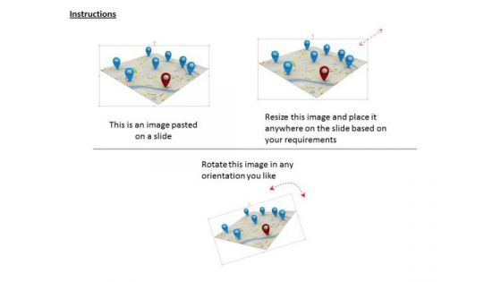 Stock Photo Google Maps Navigation Conceptual Image PowerPoint Slide