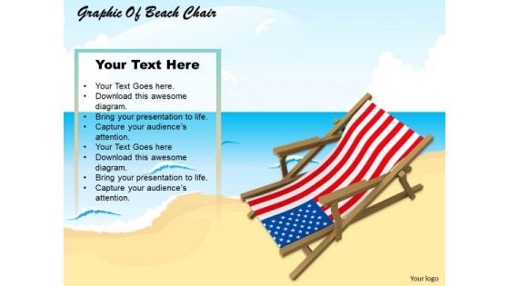 Stock Photo Graphic Of Beach Chair PowerPoint Template