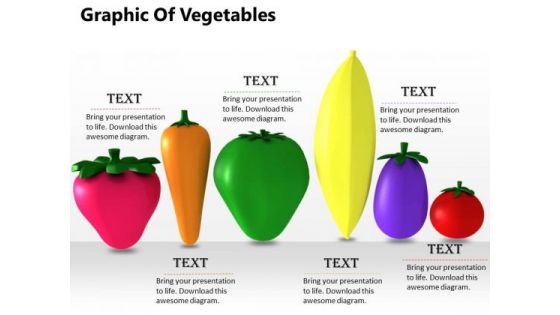 Stock Photo Graphic Of Vegetables PowerPoint Template