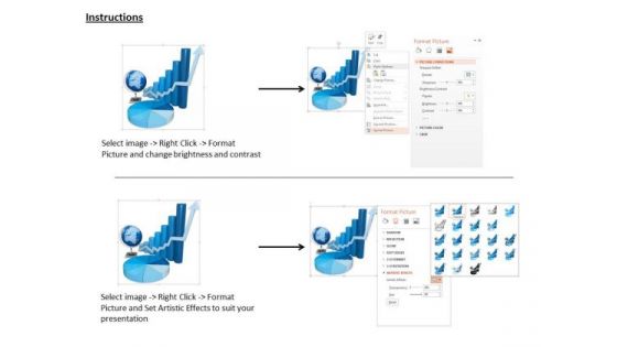 Stock Photo Graphics For Business Reports And Charts PowerPoint Slide