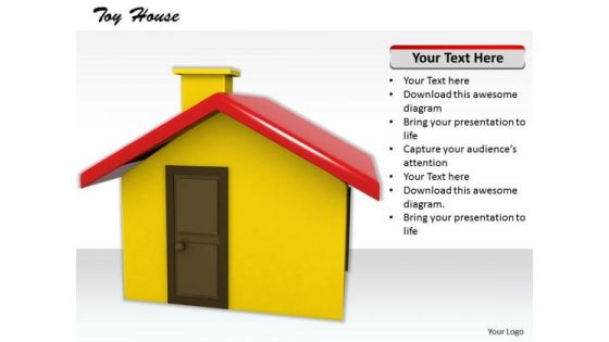 Stock Photo Graphics Of 3d House PowerPoint Slide