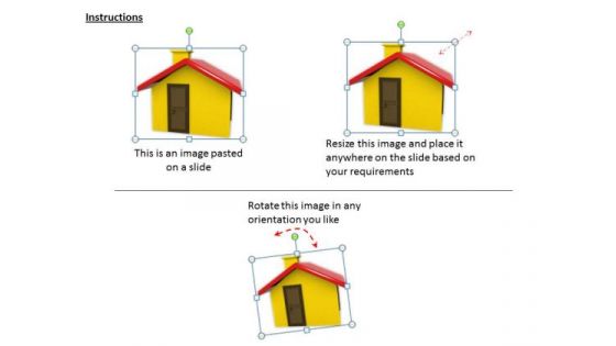 Stock Photo Graphics Of 3d House PowerPoint Slide