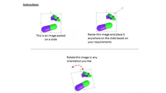 Stock Photo Graphics Of Medicine Capsules PowerPoint Slide