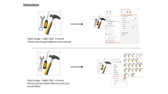 Stock Photo Graphics Of Tools For Repair PowerPoint Slide