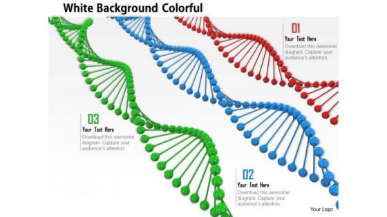 Stock Photo Green Blue Red Dna Strands PowerPoint Slide