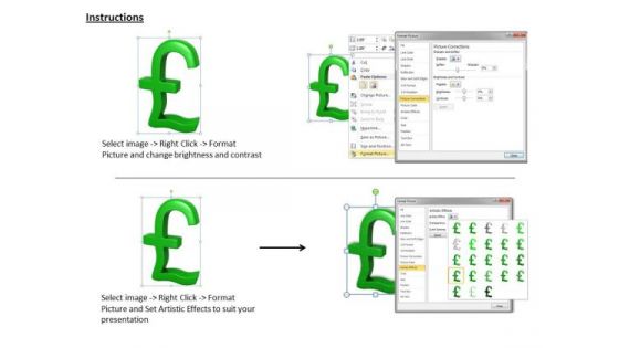 Stock Photo Green Euro Symbol Of Currency PowerPoint Slide