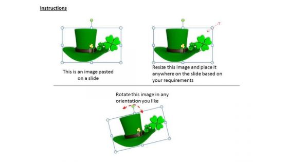 Stock Photo Green Hat For Patrick Day PowerPoint Template