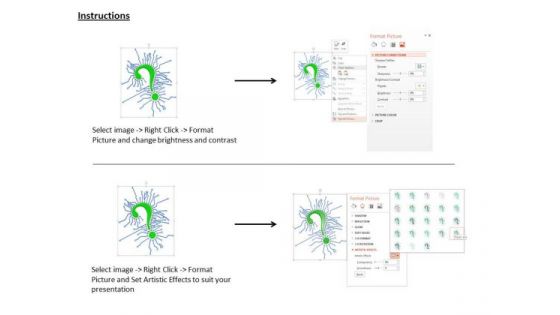 Stock Photo Green Question Mark In Circuit PowerPoint Slide