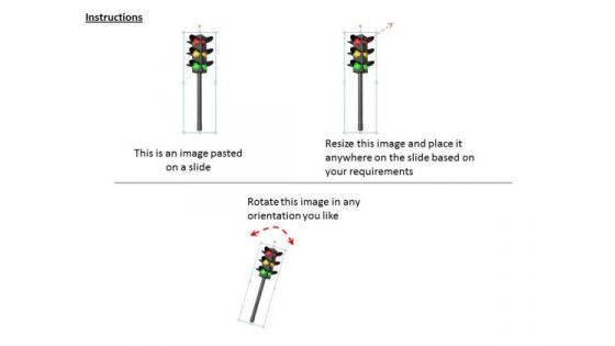 Stock Photo Green Red And Yellow Traffic Light PowerPoint Slide