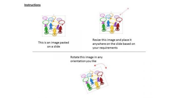 Stock Photo Group Of People For Social Networking PowerPoint Slide