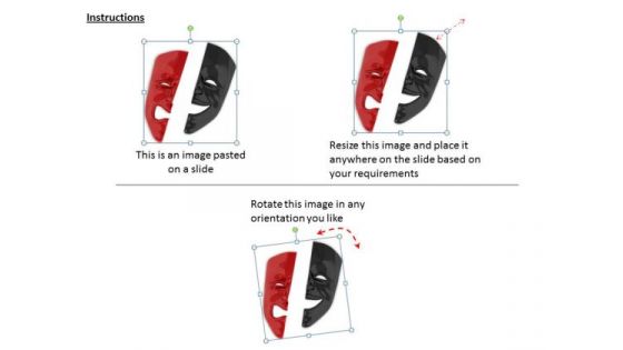 Stock Photo Happy Sad Mask PowerPoint Slide