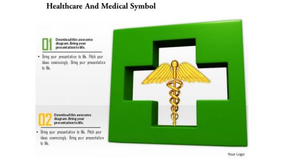 Stock Photo Healthcare And Medical Symbol Caduceus PowerPoint Slide