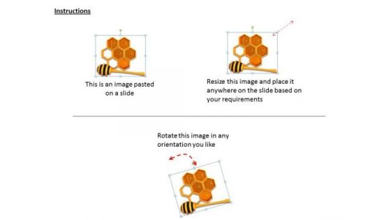 Stock Photo Honey Shed With Honey Stick PowerPoint Slide