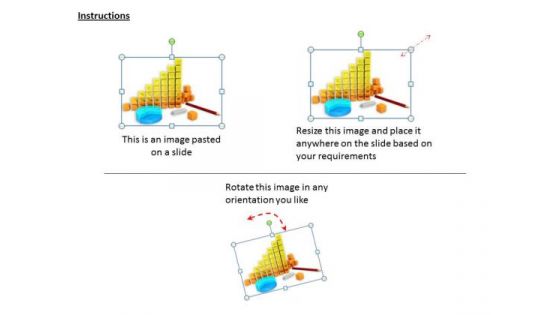 Stock Photo Illustration Of Business Reports And Diagrams PowerPoint Slide