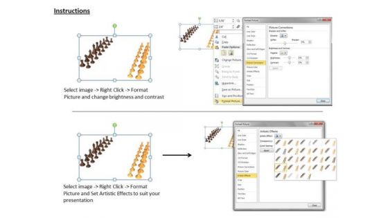 Stock Photo Illustration Of Chess Teams PowerPoint Slide
