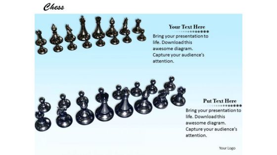 Stock Photo Illustration Of Chess Teams Strategy Concept PowerPoint Slide