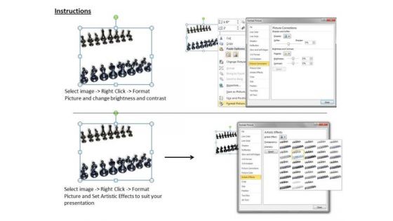 Stock Photo Illustration Of Chess Teams Strategy Concept PowerPoint Slide