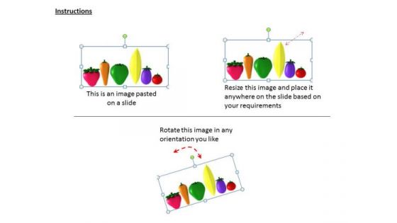 Stock Photo Illustration Of Colorful Vegetables PowerPoint Slide