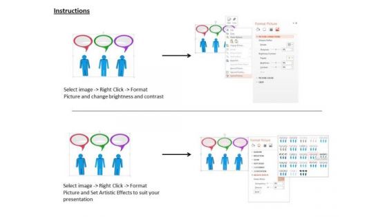 Stock Photo Illustration Of Group Discussion PowerPoint Slide