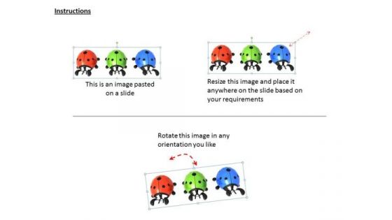 Stock Photo Illustration Of Lady Bug In Rgb PowerPoint Slide