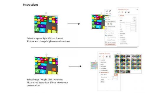 Stock Photo Illustration Of Multimedia Keyboard PowerPoint Slide