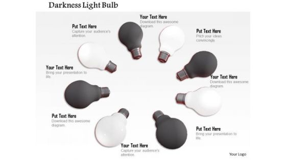 Stock Photo Illustration Of On Off Light Bulbs PowerPoint Slide