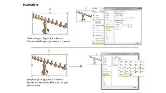 Stock Photo Image Of Chess Pieces PowerPoint Slide