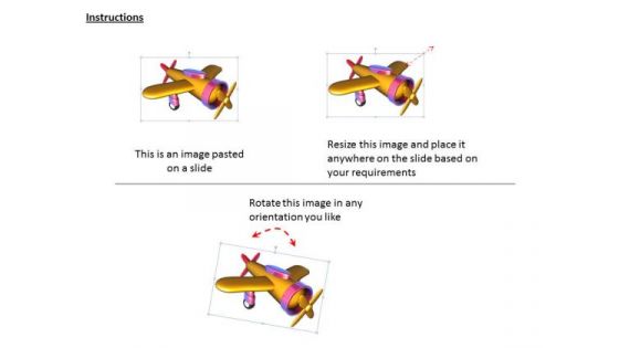 Stock Photo Image Of Toy Plain On White Background Pwerpoint Slide