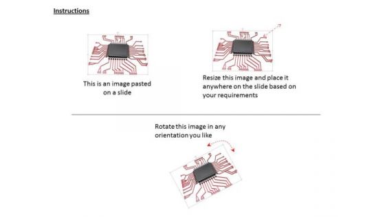 Stock Photo Integrated Circuit Board For Electronic Device PowerPoint Slide